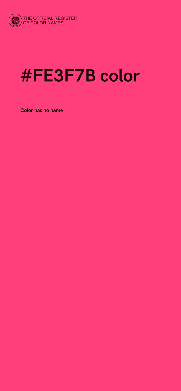 #FE3F7B color image