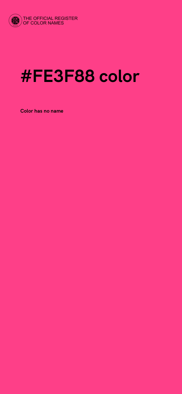 #FE3F88 color image