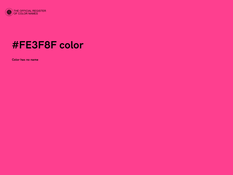 #FE3F8F color image