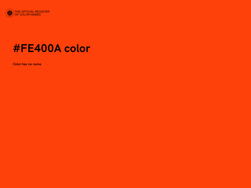 #FE400A color image