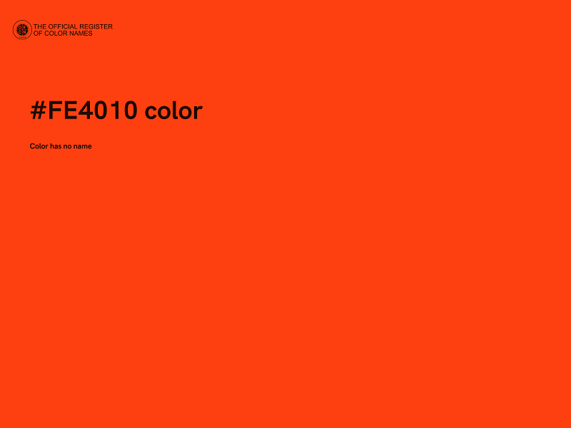 #FE4010 color image
