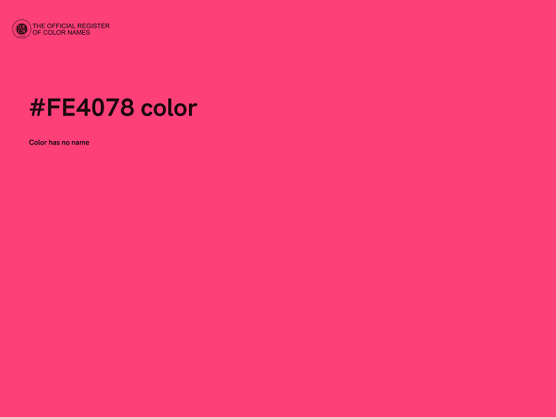 #FE4078 color image