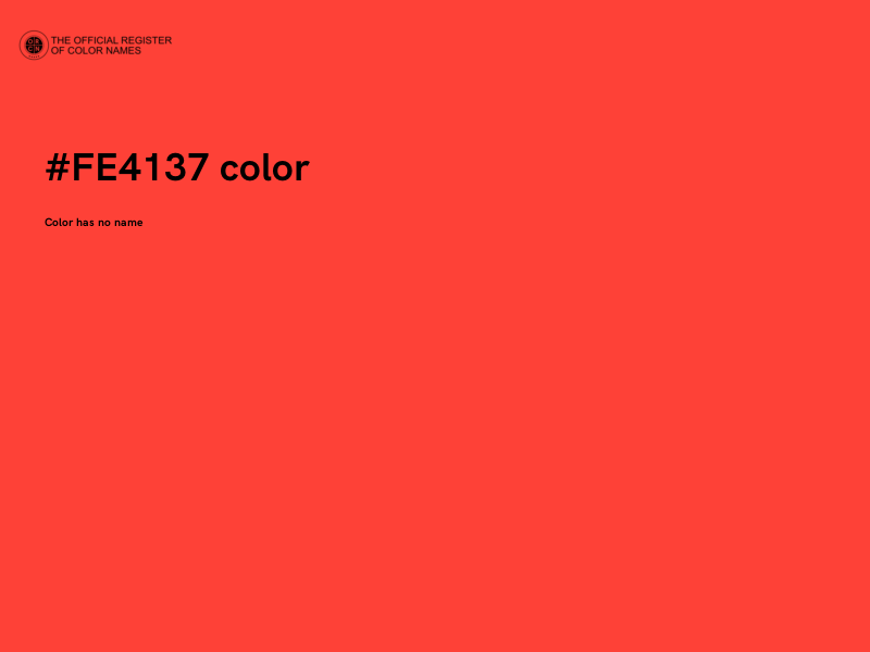 #FE4137 color image