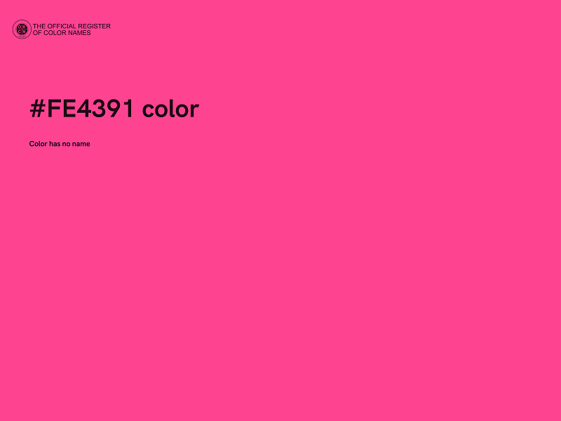 #FE4391 color image