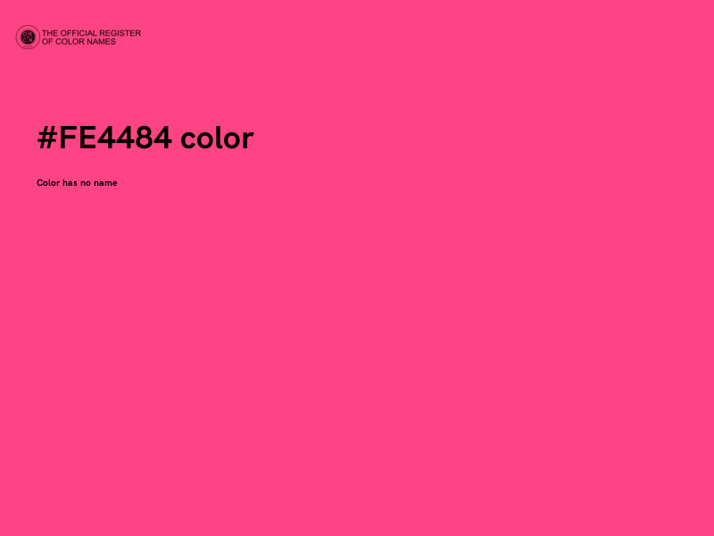 #FE4484 color image