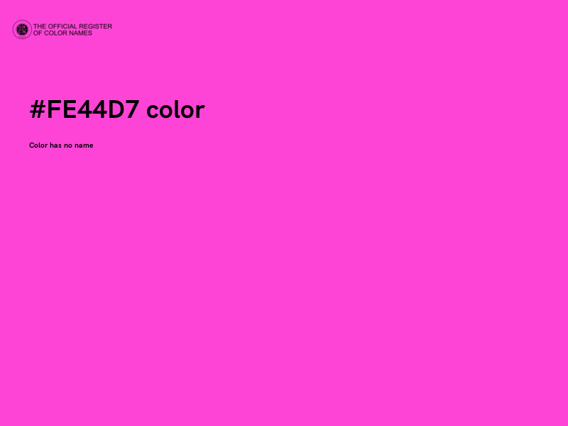 #FE44D7 color image