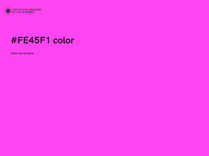 #FE45F1 color image