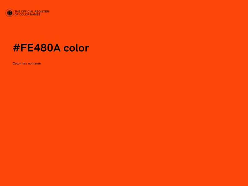 #FE480A color image