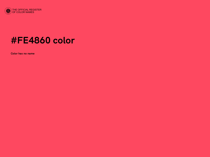 #FE4860 color image