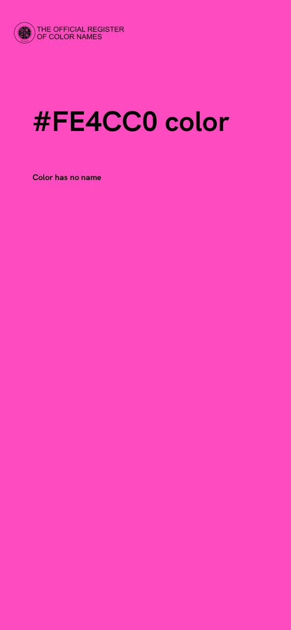 #FE4CC0 color image