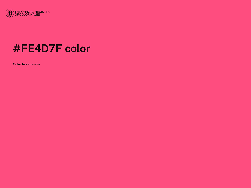 #FE4D7F color image