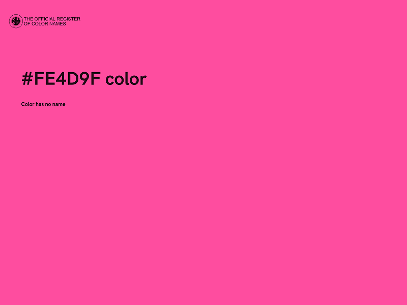 #FE4D9F color image