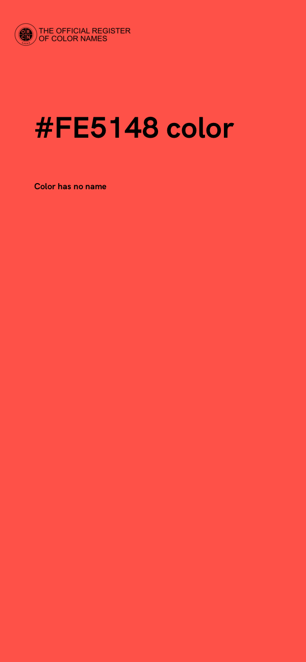 #FE5148 color image