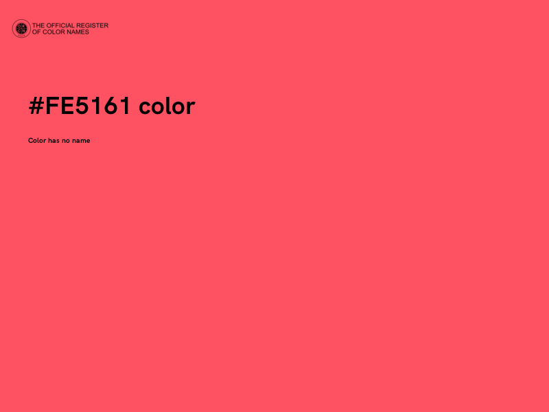 #FE5161 color image