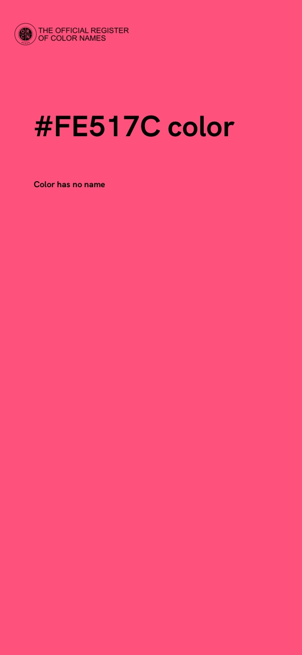 #FE517C color image