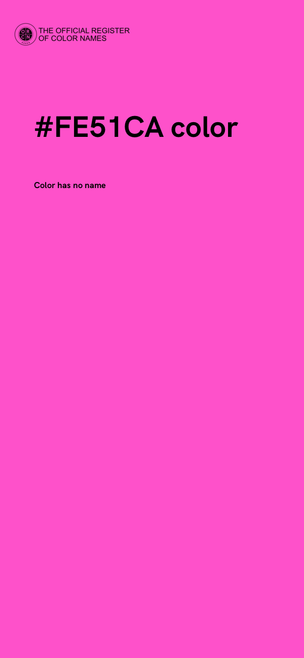 #FE51CA color image