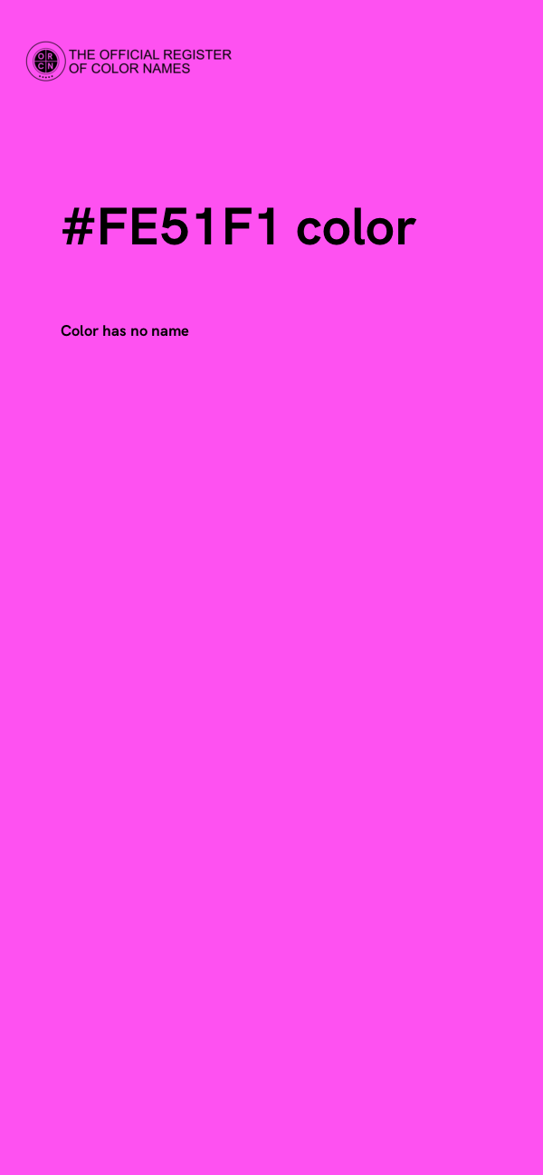 #FE51F1 color image