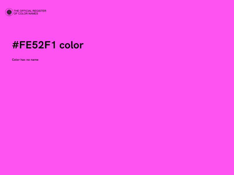 #FE52F1 color image