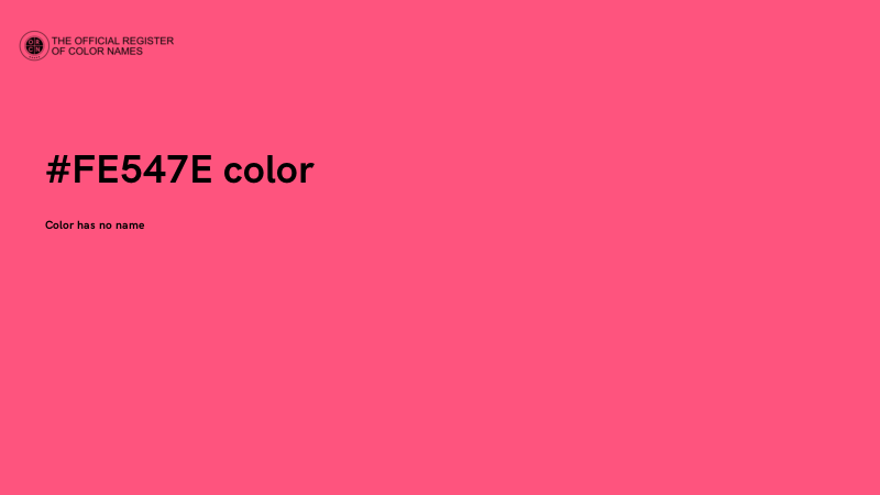 #FE547E color image