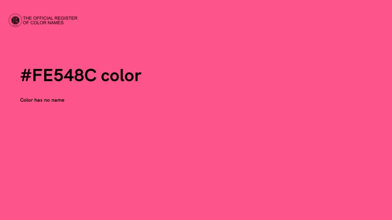 #FE548C color image