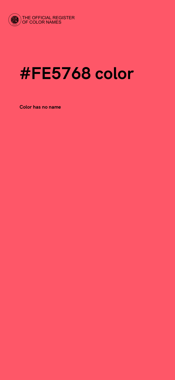 #FE5768 color image