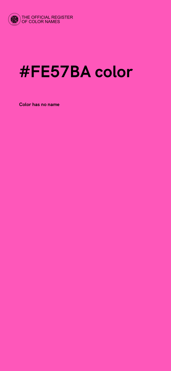 #FE57BA color image