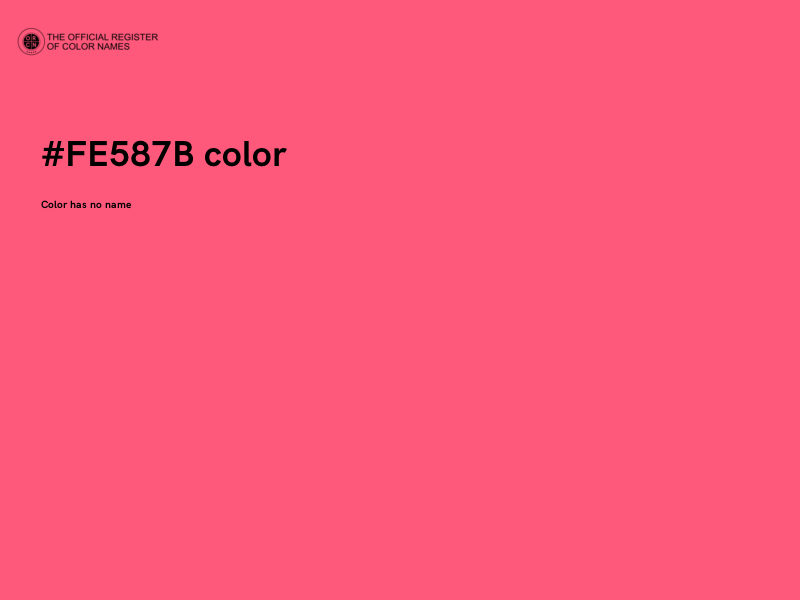 #FE587B color image