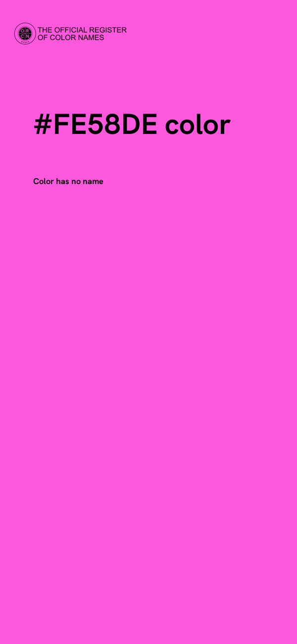#FE58DE color image