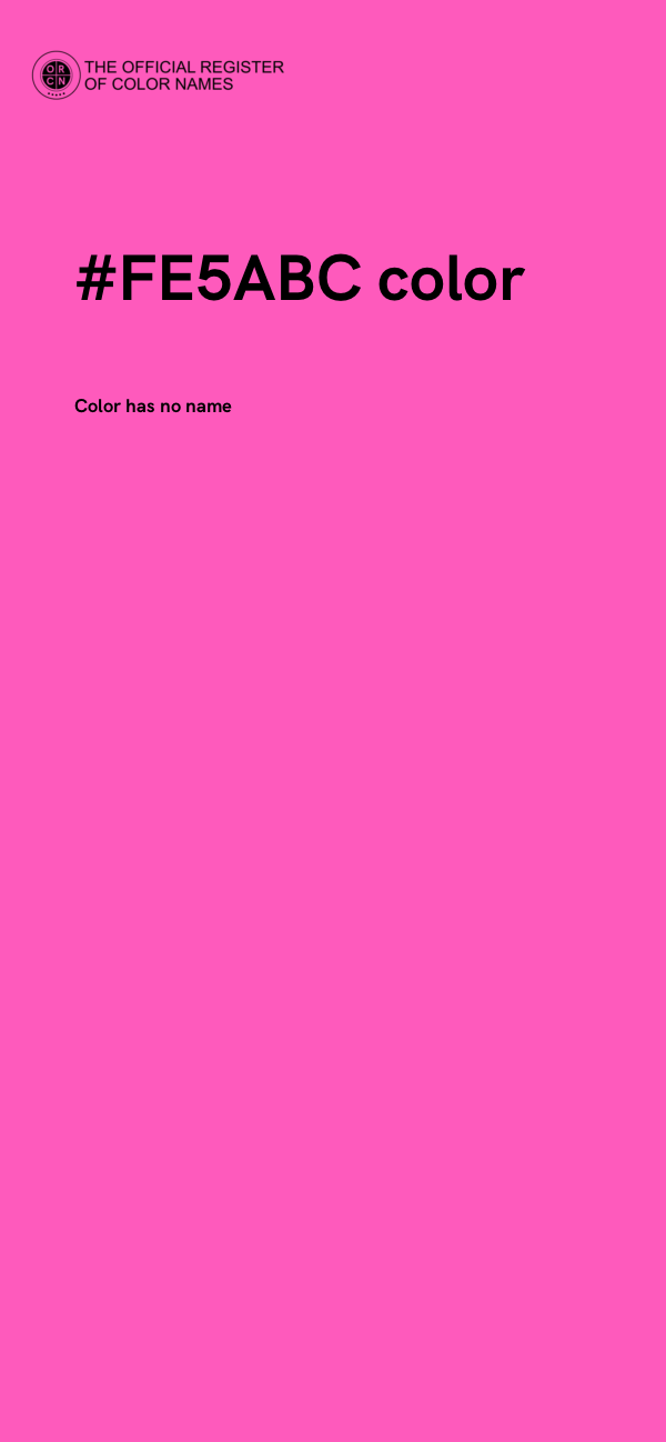 #FE5ABC color image