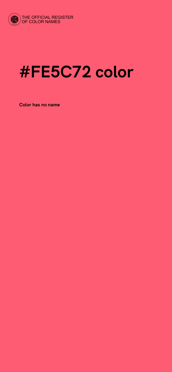 #FE5C72 color image