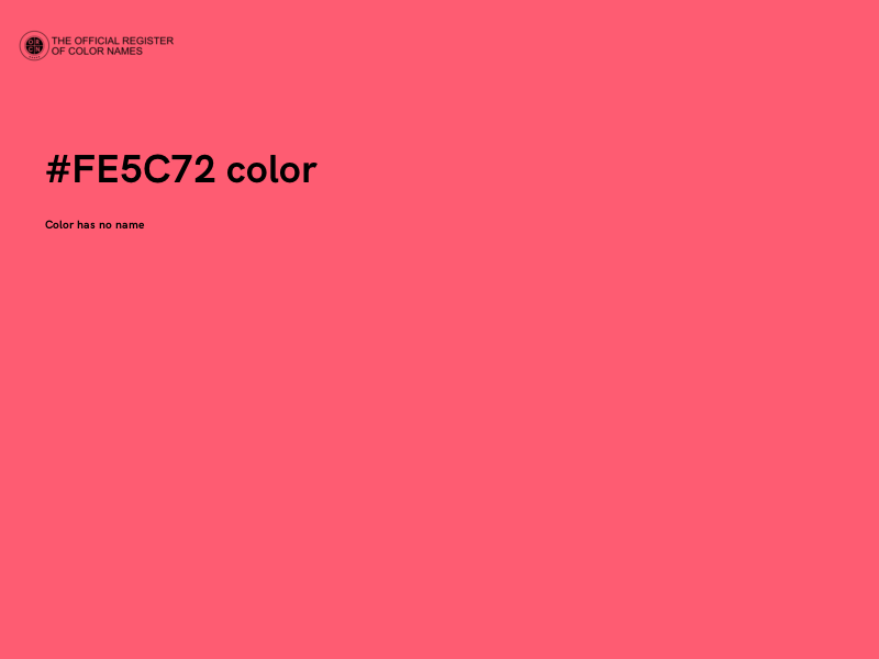 #FE5C72 color image