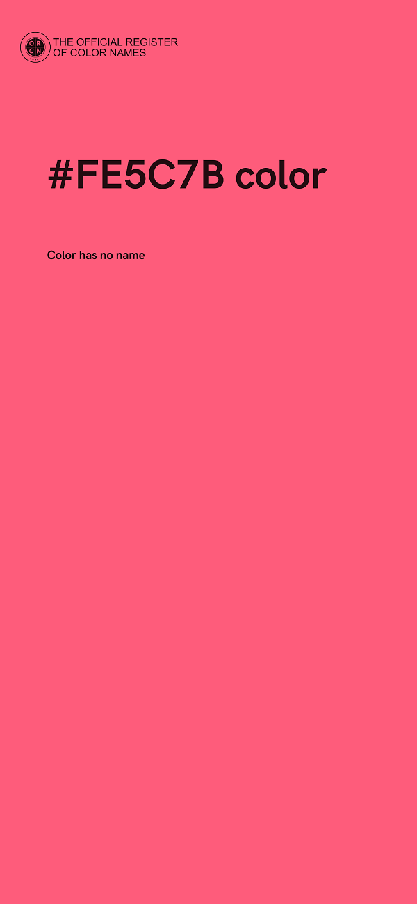 #FE5C7B color image