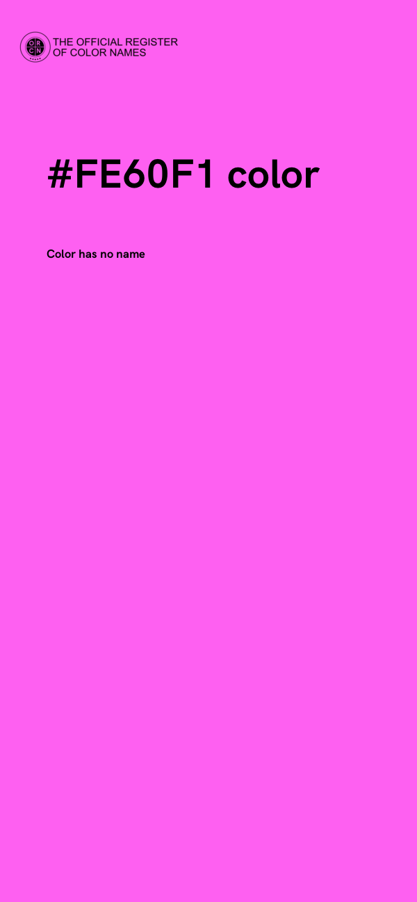 #FE60F1 color image