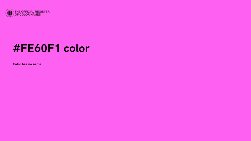 #FE60F1 color image