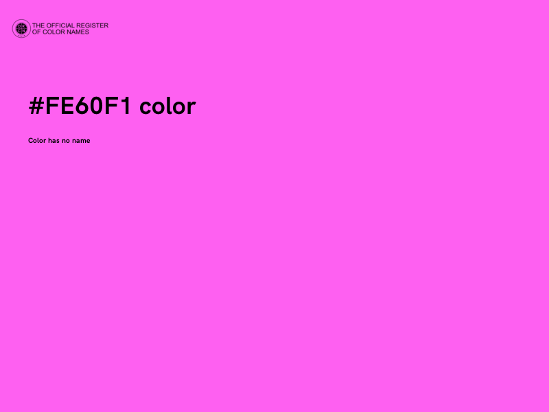#FE60F1 color image