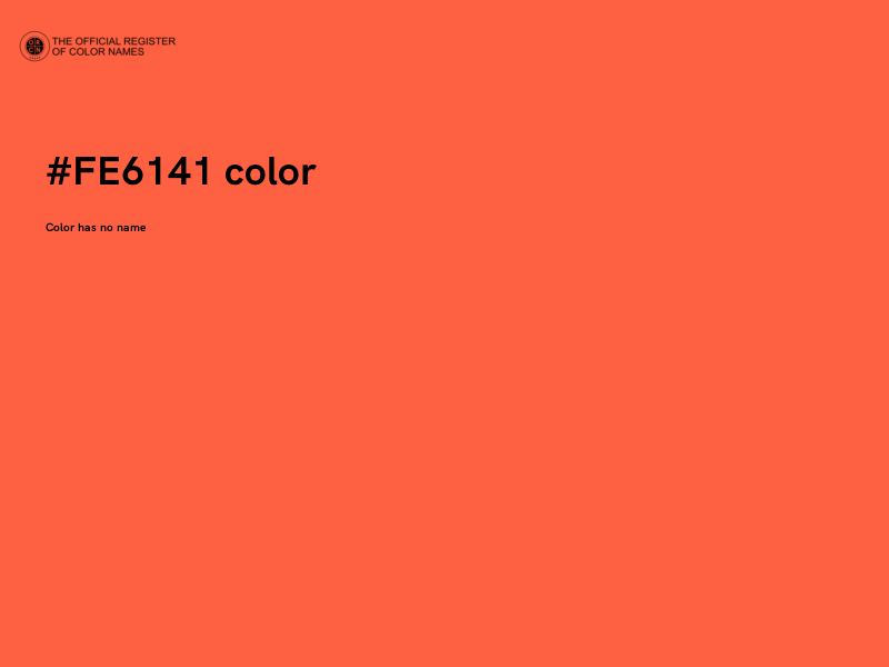 #FE6141 color image
