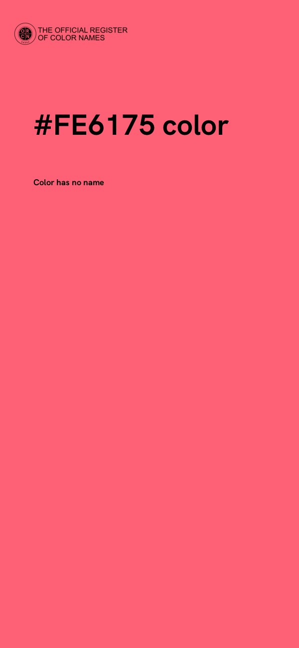 #FE6175 color image