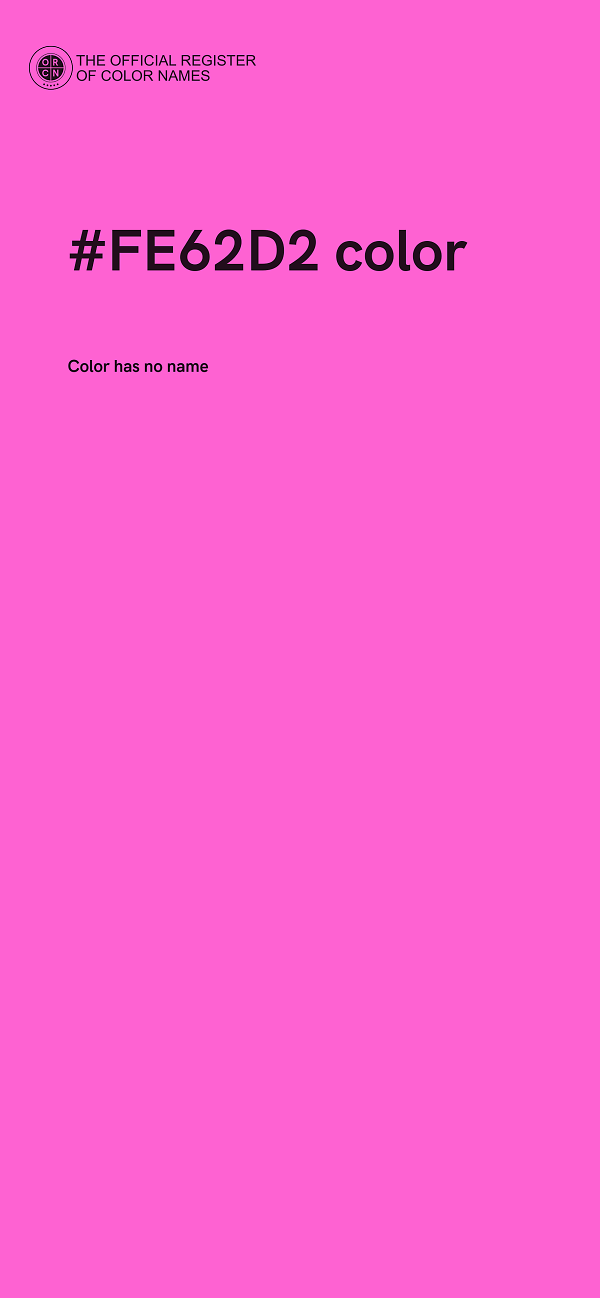 #FE62D2 color image