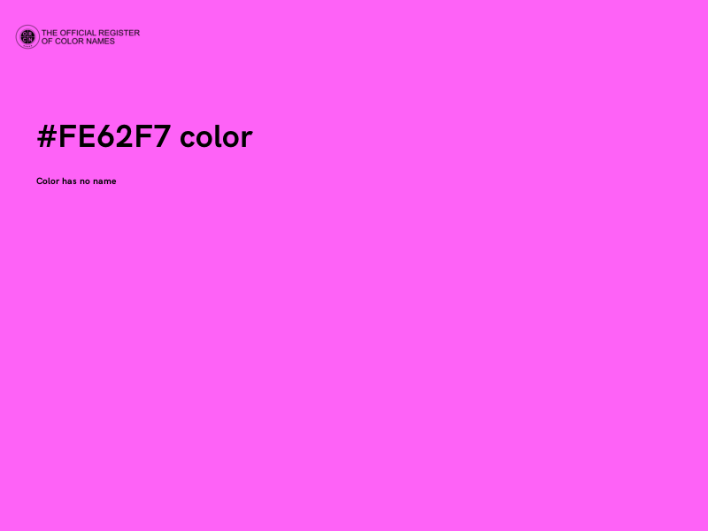 #FE62F7 color image