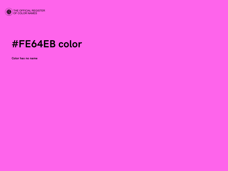 #FE64EB color image