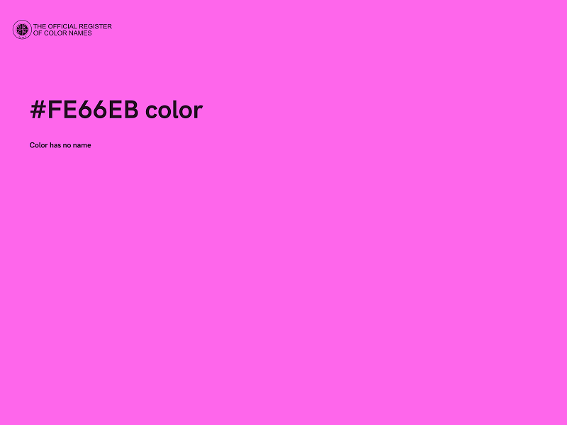 #FE66EB color image