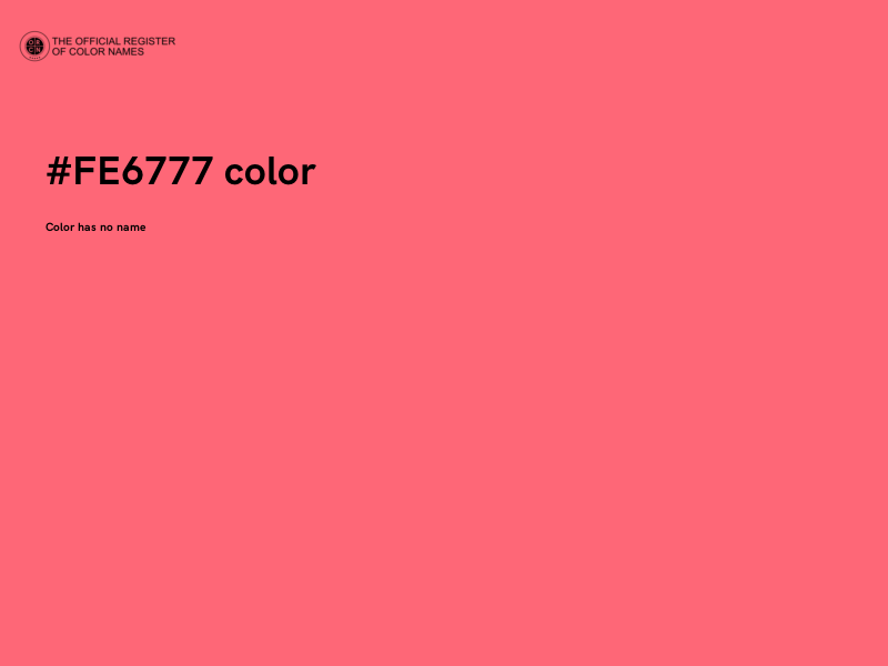 #FE6777 color image