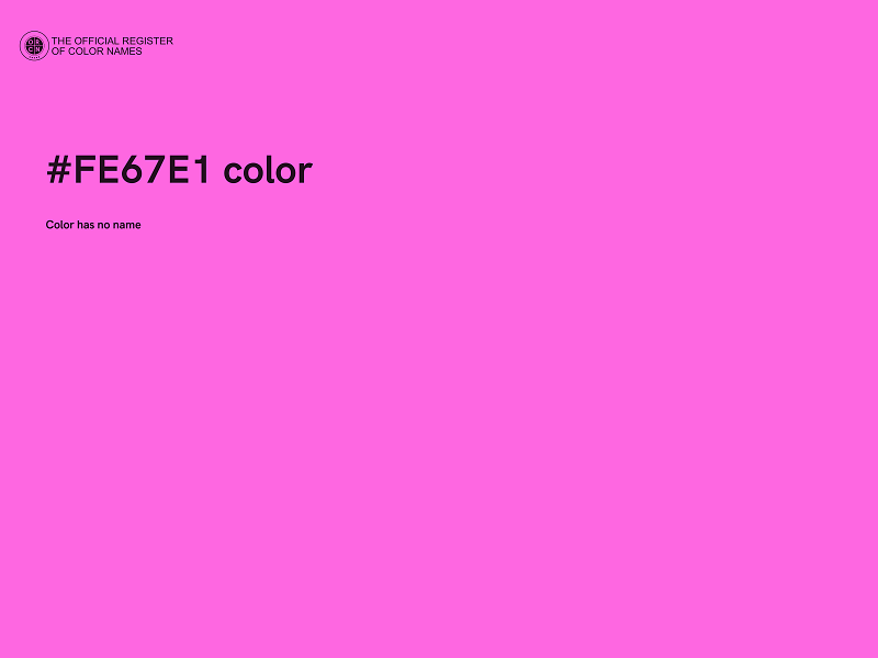 #FE67E1 color image