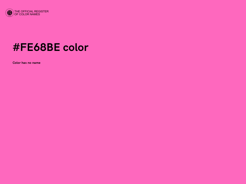 #FE68BE color image