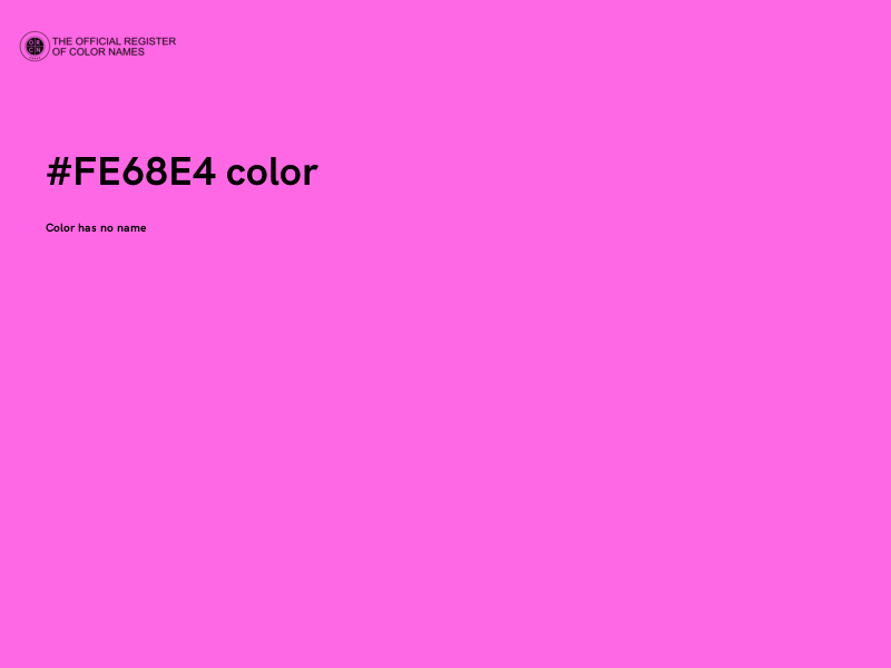 #FE68E4 color image