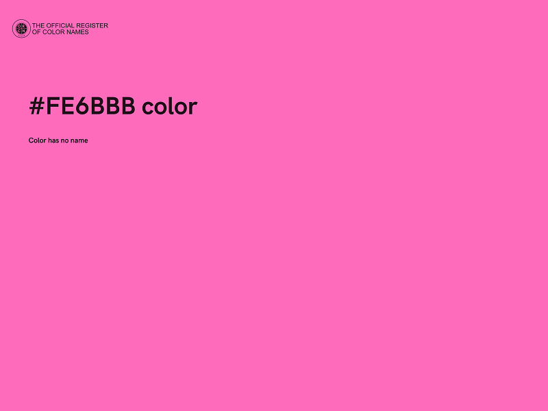#FE6BBB color image