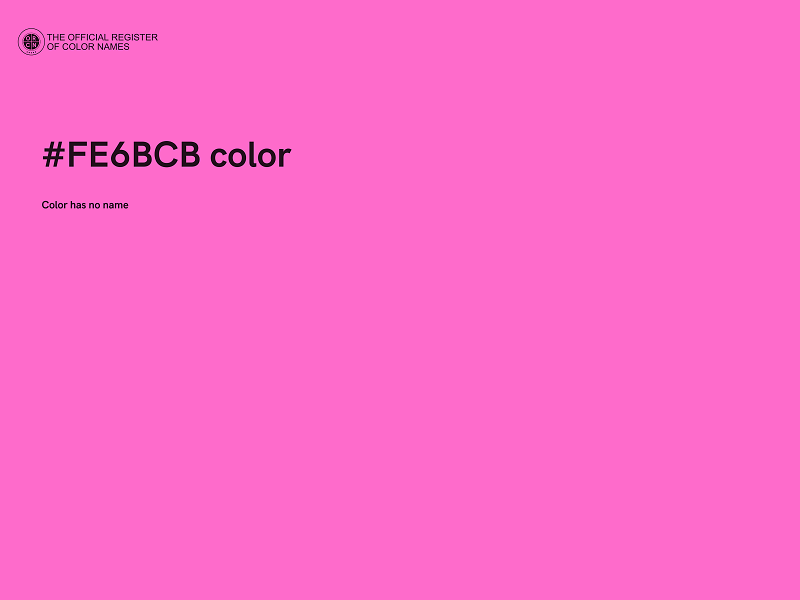 #FE6BCB color image