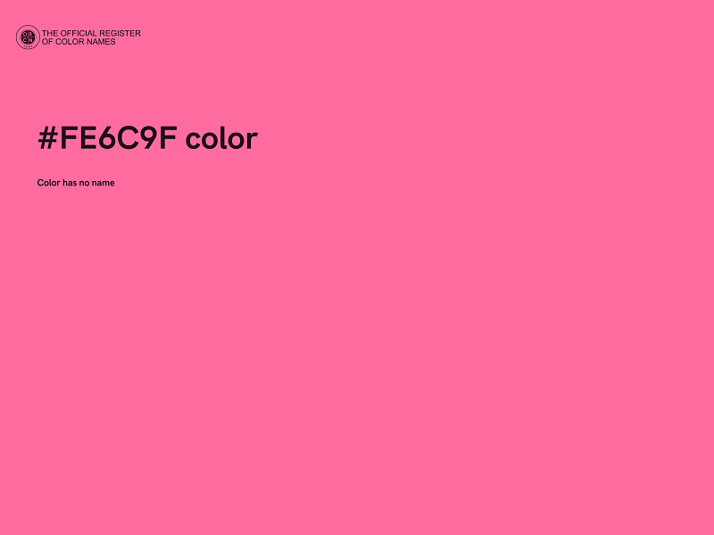 #FE6C9F color image