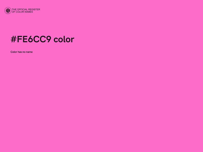 #FE6CC9 color image