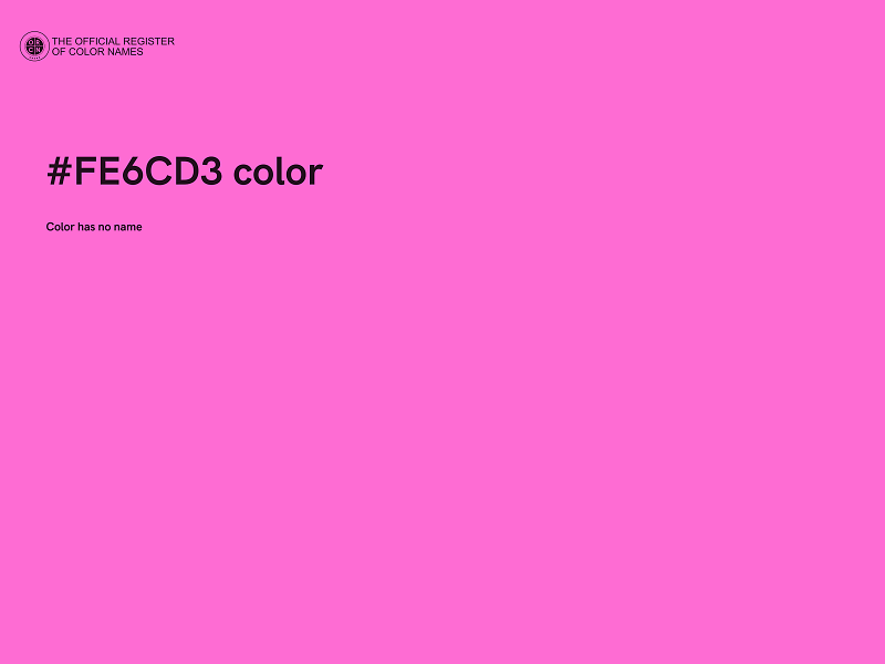 #FE6CD3 color image